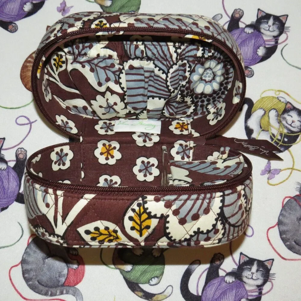 Vera Bradley Floral Quilted Travel Jewelry Case
